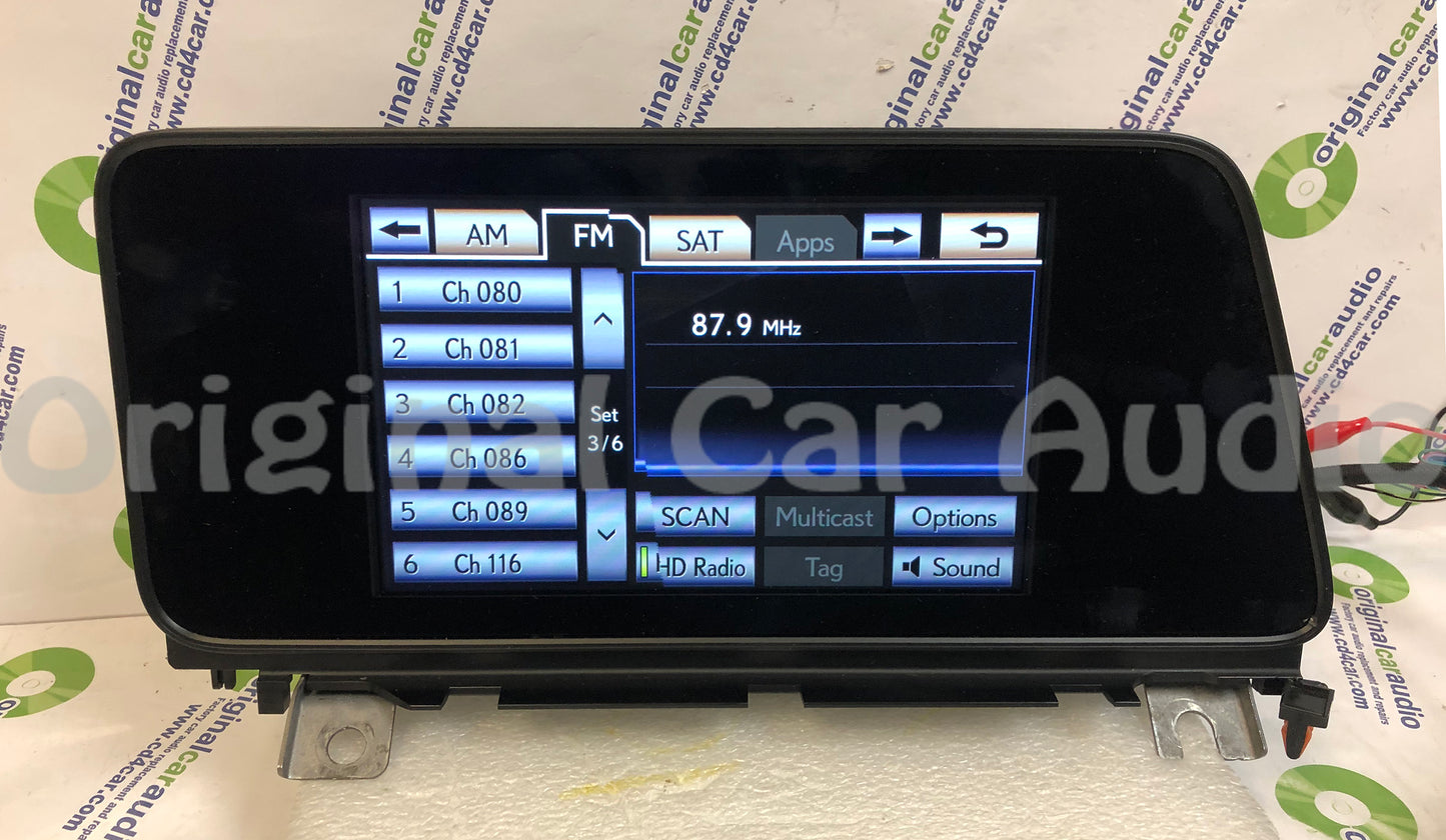 2016 - 2019 Lexus RX350 RX450H OEM Radio Navigation 8in Display Screen