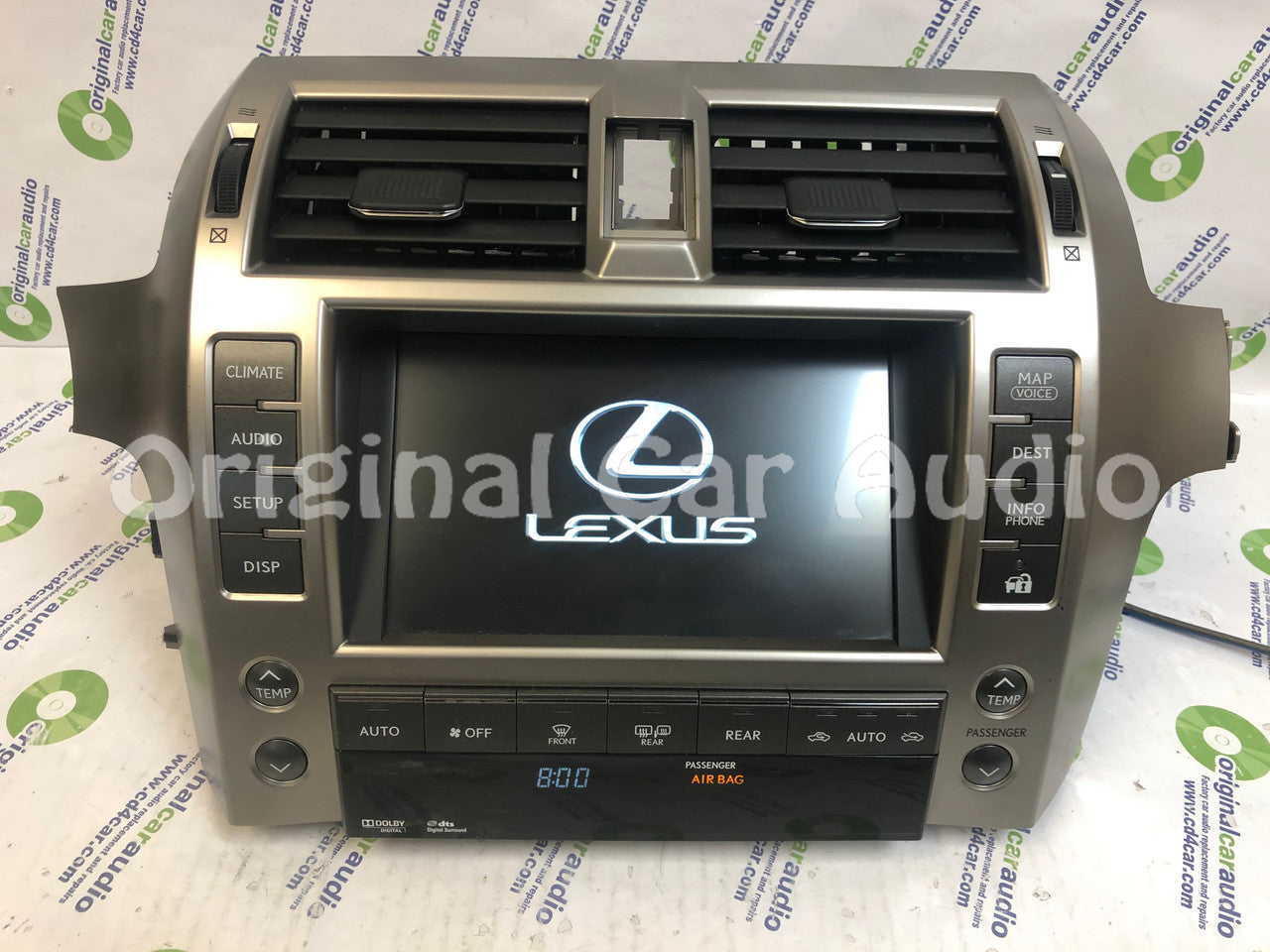 REFURBISHED 2010 - 2013 Lexus GX460 OEM Climate Control Navigation Touchscreen Information Display