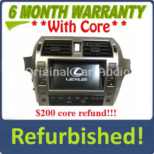 REFURBISHED 2010 - 2013 Lexus GX460 OEM Climate Control Navigation Touchscreen Information Display