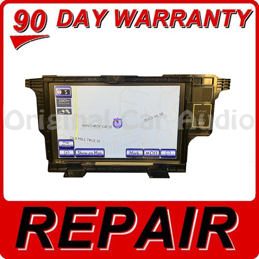 Repair 2013 - 2015 Lexus CT200h ES300h ES350 OEM 8" Navigation Multi Media Screen Display Monitor