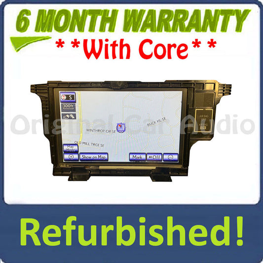 Refurbished 2013 - 2015 Lexus ES300h ES350 OEM 8" Navigation Multi Media Screen Display Monitor