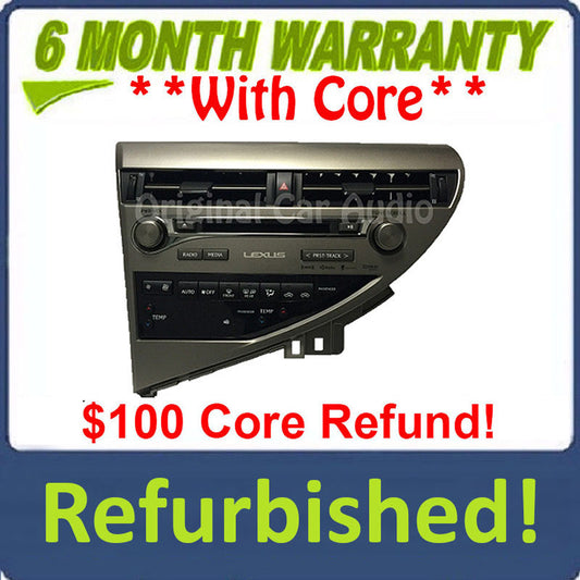 2010 - 2011 LEXUS RX350 RX450H OEM 6 CD Changer AM FM Radio Receiver AP1828, P1824