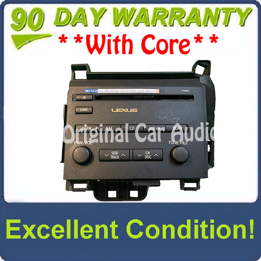 11-13 LEXUS CT200H AUDIO EQUIPMENT Radio Receiver CD player