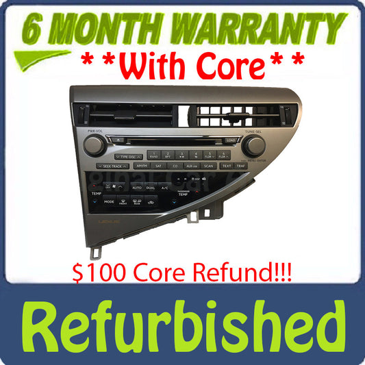 Refurbished 2012-2014 Lexus RX350 RX450H 6 CD Changer AM FM OEM Nav Radio P10163