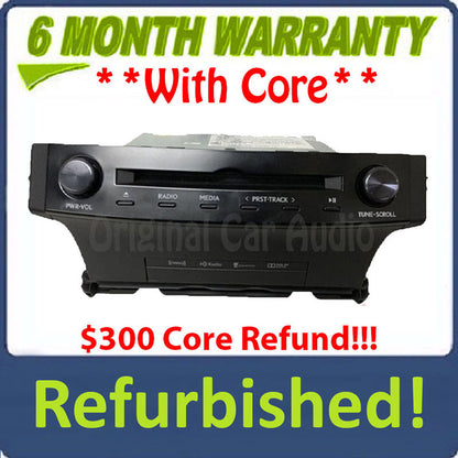 Refurbished 2014 - 2017 Lexus IS200T IS300 OEM Gracenote Navigation AM FM Single CD HD Radio Receiver P10433
