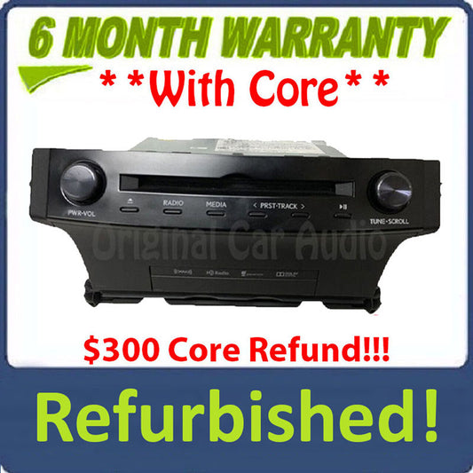Refurbished 2014 - 2017 Lexus IS200T IS300 OEM Gracenote Navigation AM FM Single CD HD Radio Receiver P10433