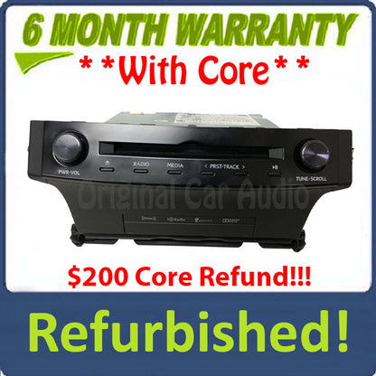 2015 - 2017 Lexus IS200T IS300 OEM Gracenote Navigation AM FM Single CD HD Radio Receiver P10762