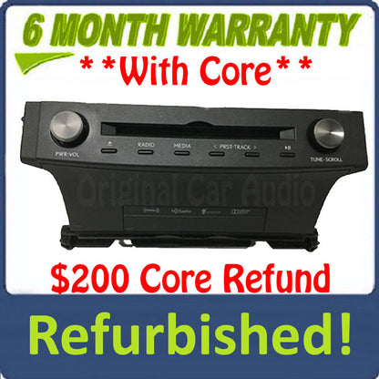 2015 - 2016 Lexus IS200T IS300 OEM Gracenote Navigation AM FM Single CD HD Radio Receiver