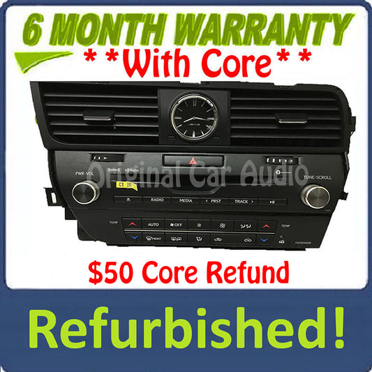 2016 - 2019 Lexus RX350 RX450 OEM Gracenote AM FM XM HD Radio Media Receiver P11051