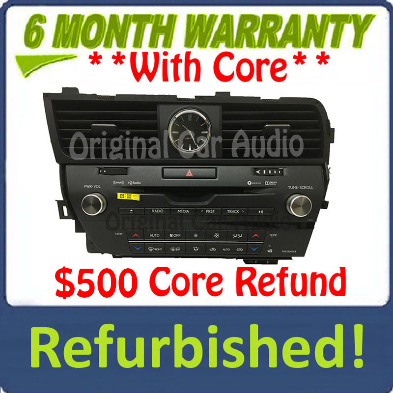 2016 - 2017 Lexus RX350 RX450 OEM Gracenote AM FM XM HD Radio Media Receiver P11069