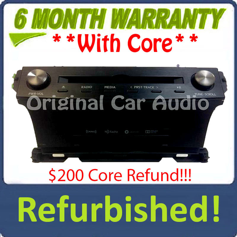 2014 - 2017 Lexus IS200T IS300 OEM Gracenote Navigation AM FM Single CD HD Radio Receiver P11383