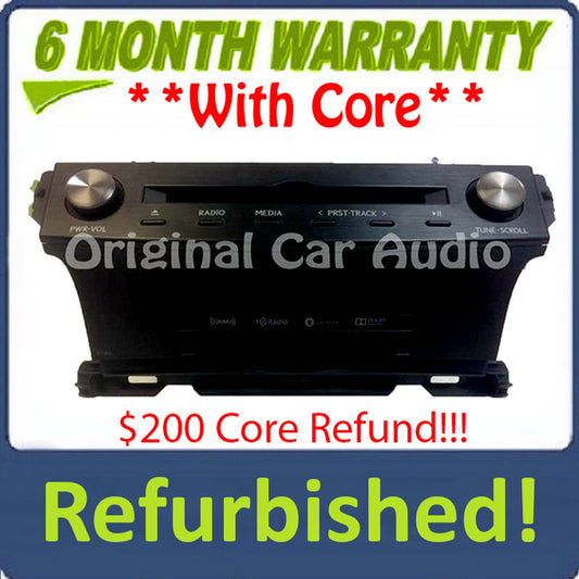 2014 - 2017 Lexus IS200T IS300 OEM Gracenote Navigation AM FM Single CD HD Radio Receiver P11383