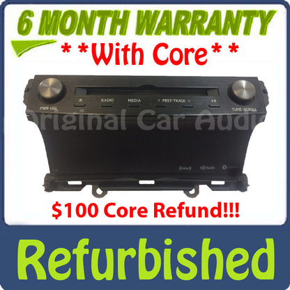 Refurbished 2017 - 2018 Lexus IS200T IS300 IS350 OEM Single CD Gracenote XM HD Radio Receiver