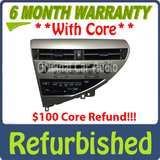 Refurbished 2010 - 2011 Lexus RX350 RX450H Radio 6 Disc CD Changer AUX Stereo USB Receiver OEM AP1884
