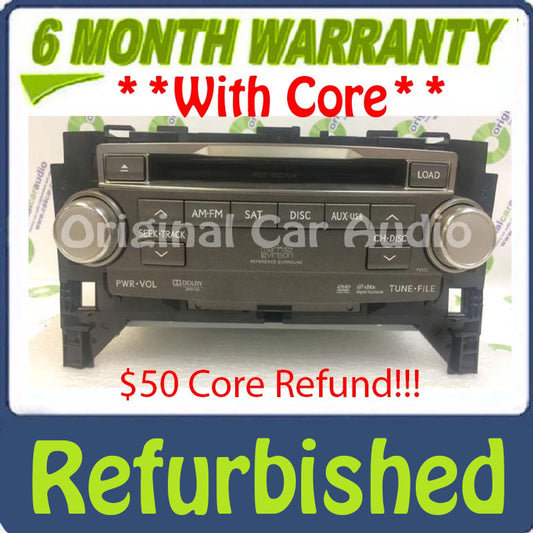 Refurbished 2009 - 2012 Lexus LS460 LS600 LS600H OEM Mark Levinson Sat Aux DVD AM FM Radio CD Player P6522