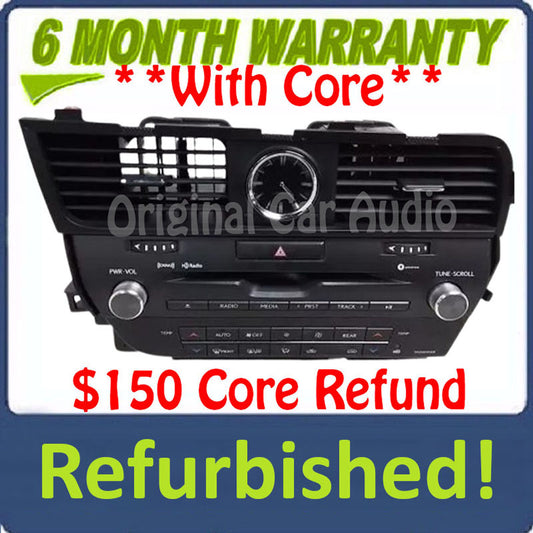 2015 - 19 Lexus RX350 RX450 OEM Gracenote AM FM XM HD Radio Media Receiver