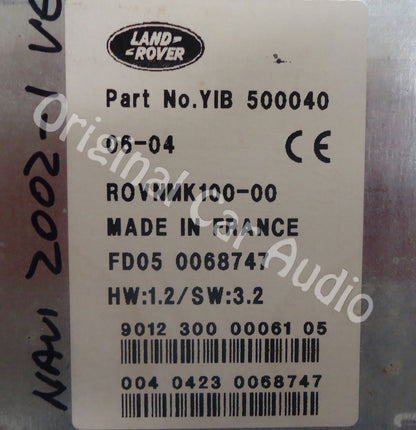 2003 - 2005 Land Range Rover OEM GPS Navigation Computer Drive YIB 500040