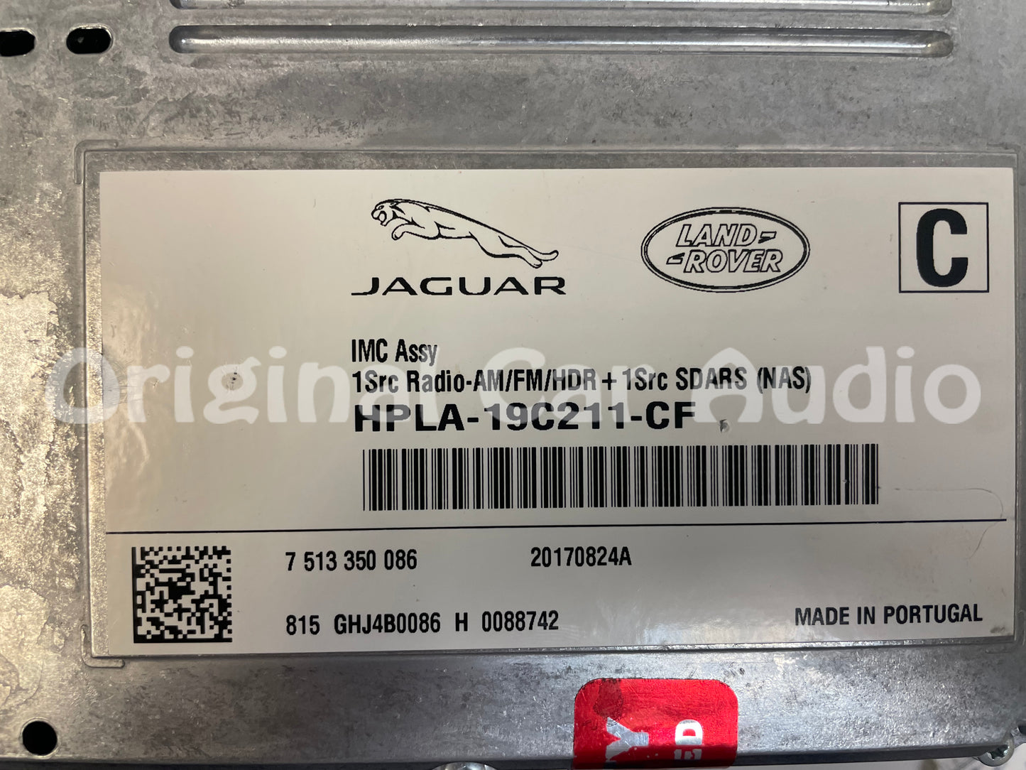 2017 - 2018 Land Rover Range Rover Jaguar XE AM FM Navigation Radio GX63