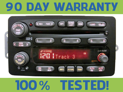 Pontiac Radio 6 Disc CD Changer Receiver Stereo AM FM OEM