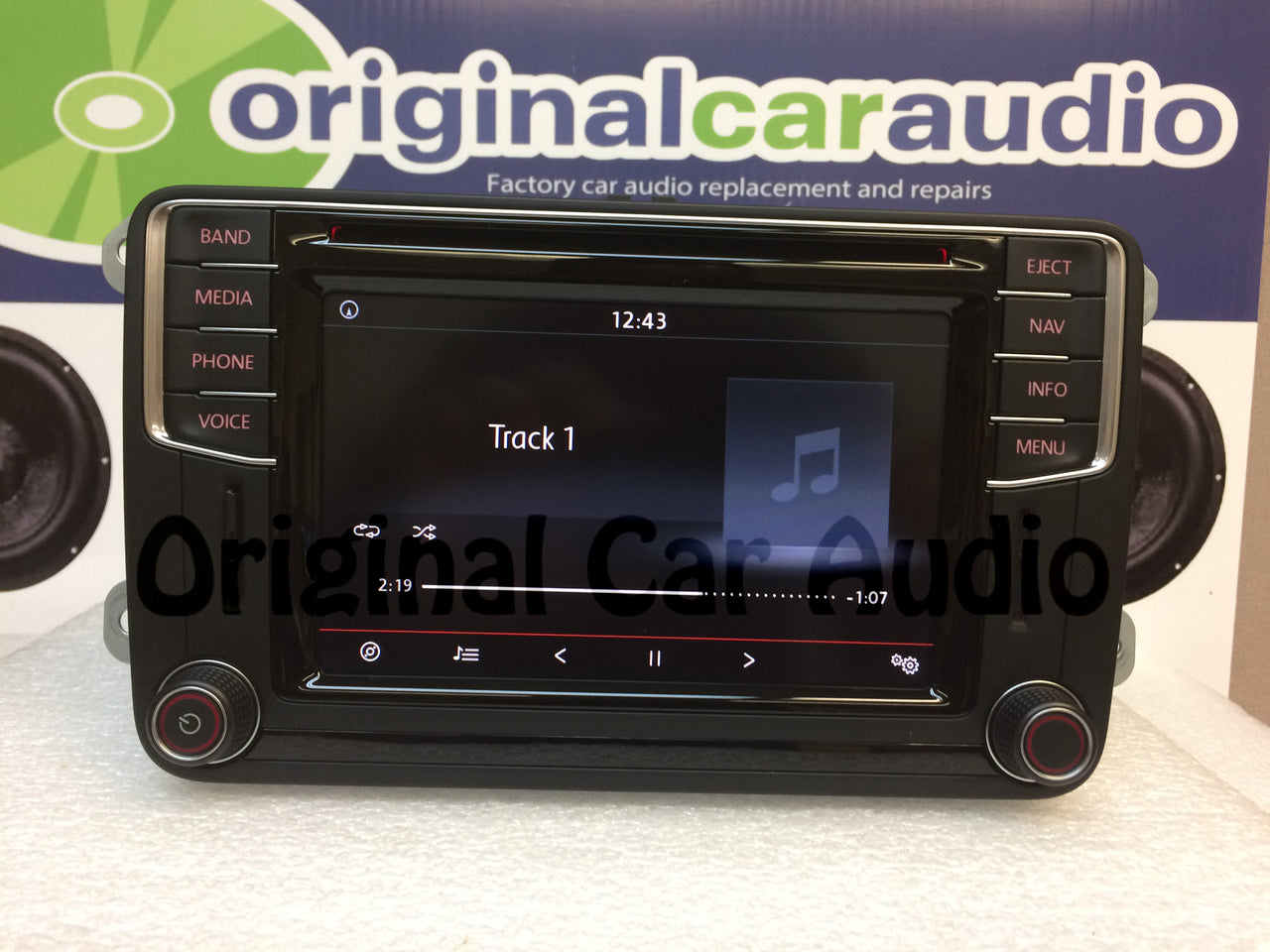 2016 - 2019 Volkswagen OEM GPS Navigation Sat Bluetooth HD Radio with Apple CarPlay and Android Auto Ready BLEMISHED