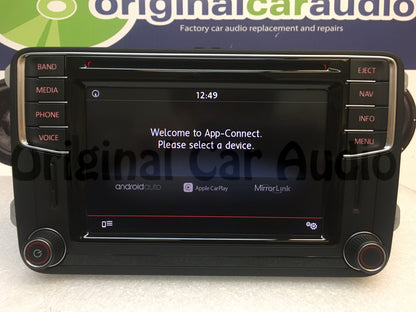 2016 - 2019 Volkswagen OEM GPS Navigation Sat Bluetooth HD Radio with Apple CarPlay and Android Auto Ready BLEMISHED