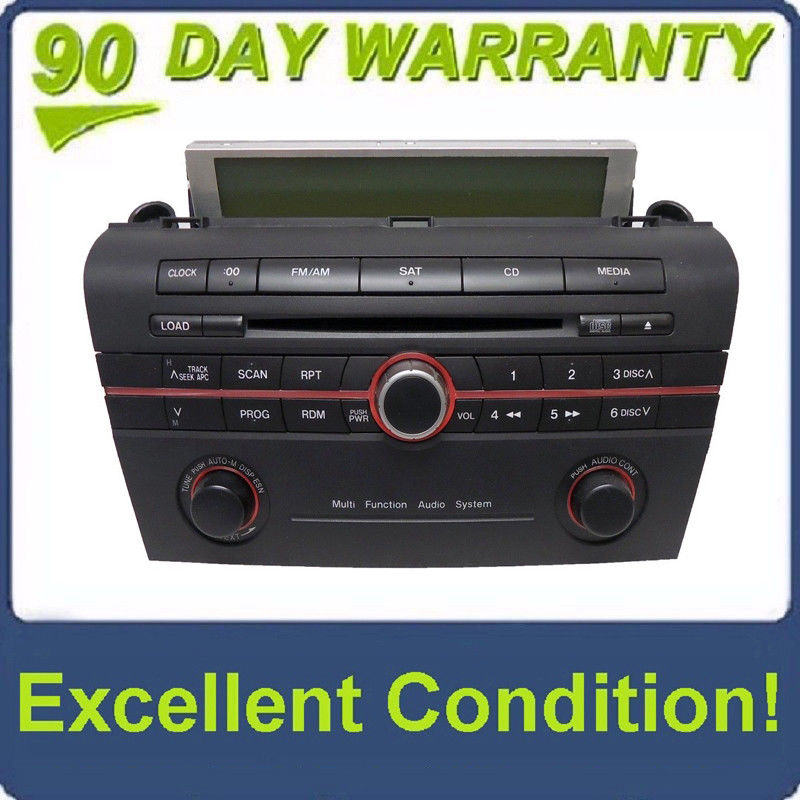 Mazda 3 Radio SAT XM CD Player Multi Function Audio System 06 07 08 09 2006 2007 2008 2009 BAP5 66 AR0 14798188