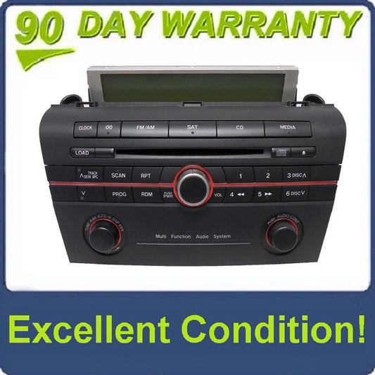 Mazda 3 Radio SAT XM CD Player Multi Function Audio System 06 07 08 09 2006 2007 2008 2009 BAP5 66 AR0 14798188