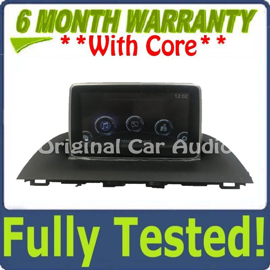 2014 - 2016 Mazda 3 OEM Information Navigation Display System BHP1 61 1J0D Cosmetic damage