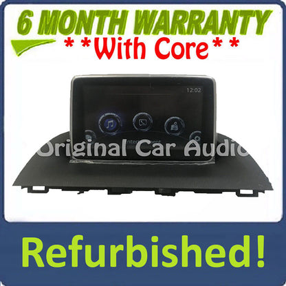 Refurbished 2014 - 2016 Mazda 3 OEM Information Navigation Display System BHP1 61 1J0D