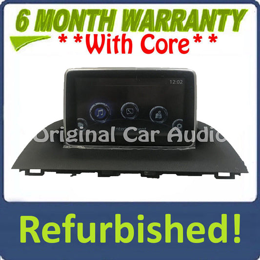Refurbished 2014 - 2016 Mazda 3 OEM Information Navigation Display System BHP1 61 1J0D