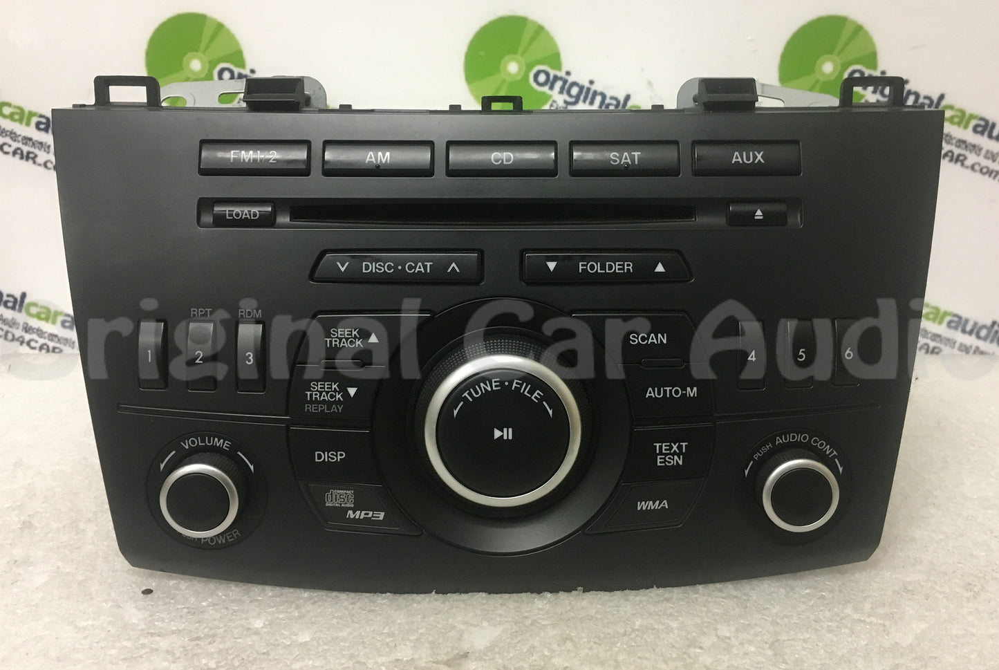 2010 - 2013 Mazda 3 OEM BOSE MP3 CD Player AM FM SAT XM Radio Receiver BLACK BUTTONS