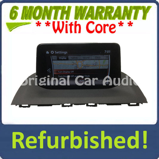 Refurbished 2017 - 2018 Mazda 3 OEM Information Navigation Display System B61A 61 1J0
