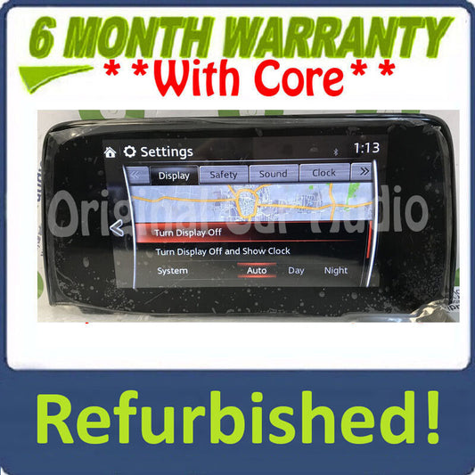 Refurbished 2017 - 2020 Mazda CX-5 OEM AM FM Radio Control Unit Display Screen