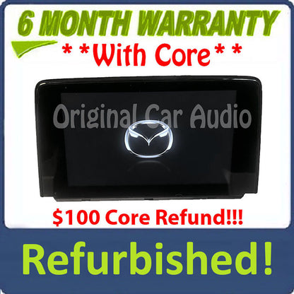Refurbished 2016 - 2019 Mazda CX-9 OEM Radio Multi Media 8" Display Screen