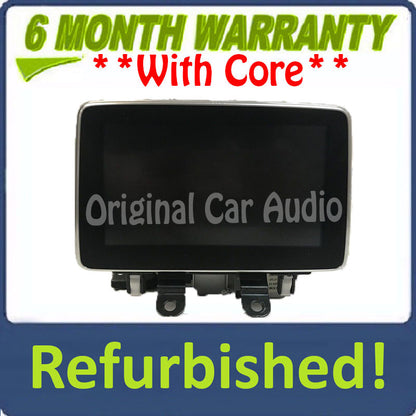Refurbished 2016 - 2017 Mazda CX-3 CX-5 6 OEM Media Display Screen AM FM Radio Receiver
