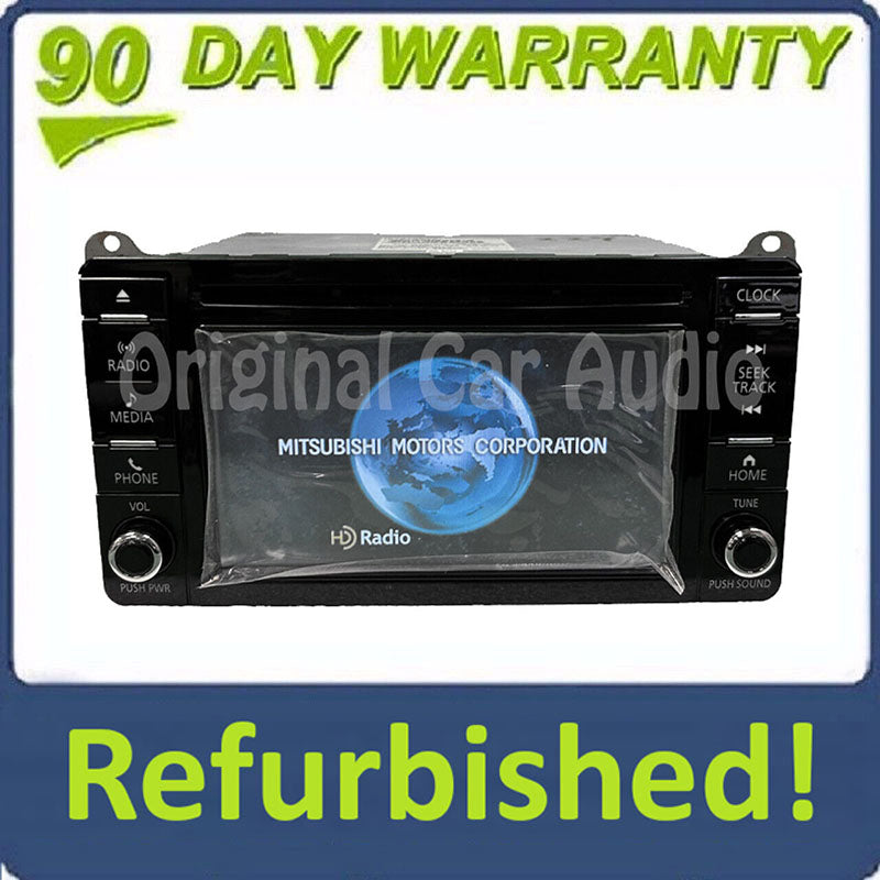 Refurbished 2016-2017 Mitsubishi Outlander Lancer OEM AM FM Radio Receiver CD Player Touch Screen Display