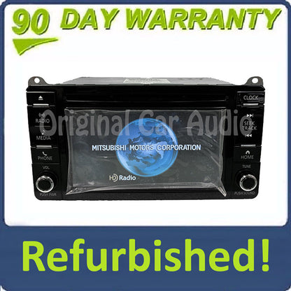 Refurbished 2016-2017 Mitsubishi Outlander Lancer OEM AM FM Radio Receiver CD Player Touch Screen Display