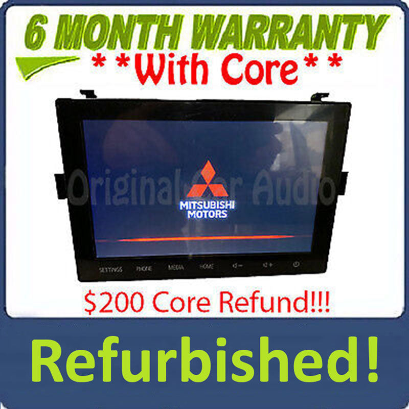 Refurbished 2020 - 2023 Mitsubishi Outlander OEM Touch Screen Multi Media Apple Car Play Android Auto Radio Receiver