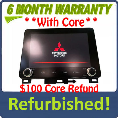Refurbished 2022 - 2023 Mitsubishi Eclipse Cross OEM 8��������� AM FM Radio Touch Screen Receiver
