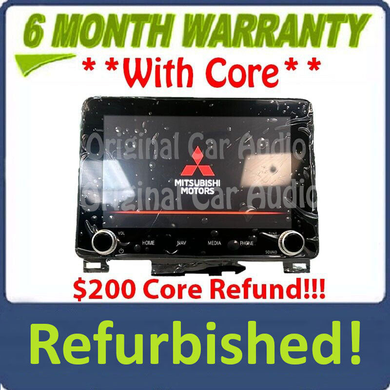 Refurbished 2022 - 2023 Mitsubishi Eclipse Cross OEM 8" Navigation AM FM Radio Touch Screen Receiver