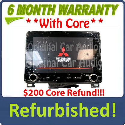 Refurbished 2022 - 2023 Mitsubishi Eclipse Cross OEM 8" Navigation AM FM Radio Touch Screen Receiver