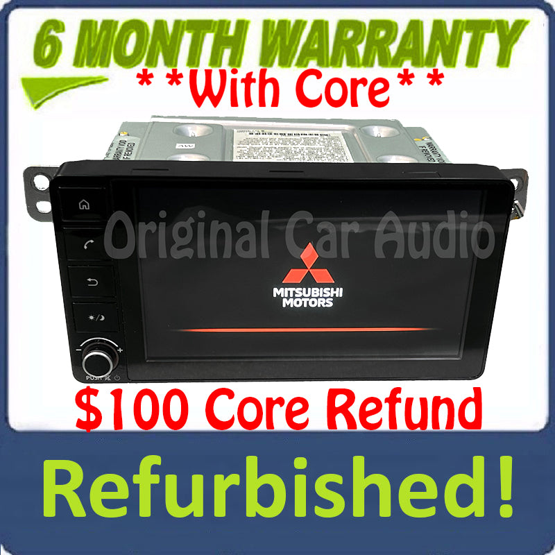 Refurbished 2018 - 2023 Mitsubishi Mirage G4 OEM Multimedia AM FM Radio Touch Screen Receiver