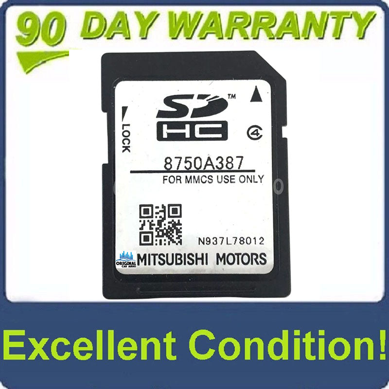 2014 - 2016 Mitsubishi Outlander Sport Lancer Ralliart OEM Navigation SD CARD 8750A387