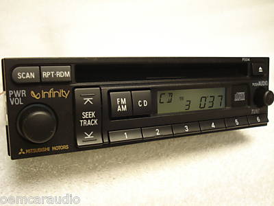 02 03 04 Mitsubishi GALANT MONTERO Sport DIAMANTE Outlander Factory (OEM) Premium Infinity Radio and CD Player P004
