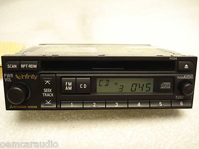 02 03 04 Mitsubishi GALANT MONTERO Sport DIAMANTE Outlander Factory (OEM) Premium Infinity Radio and CD Player P004