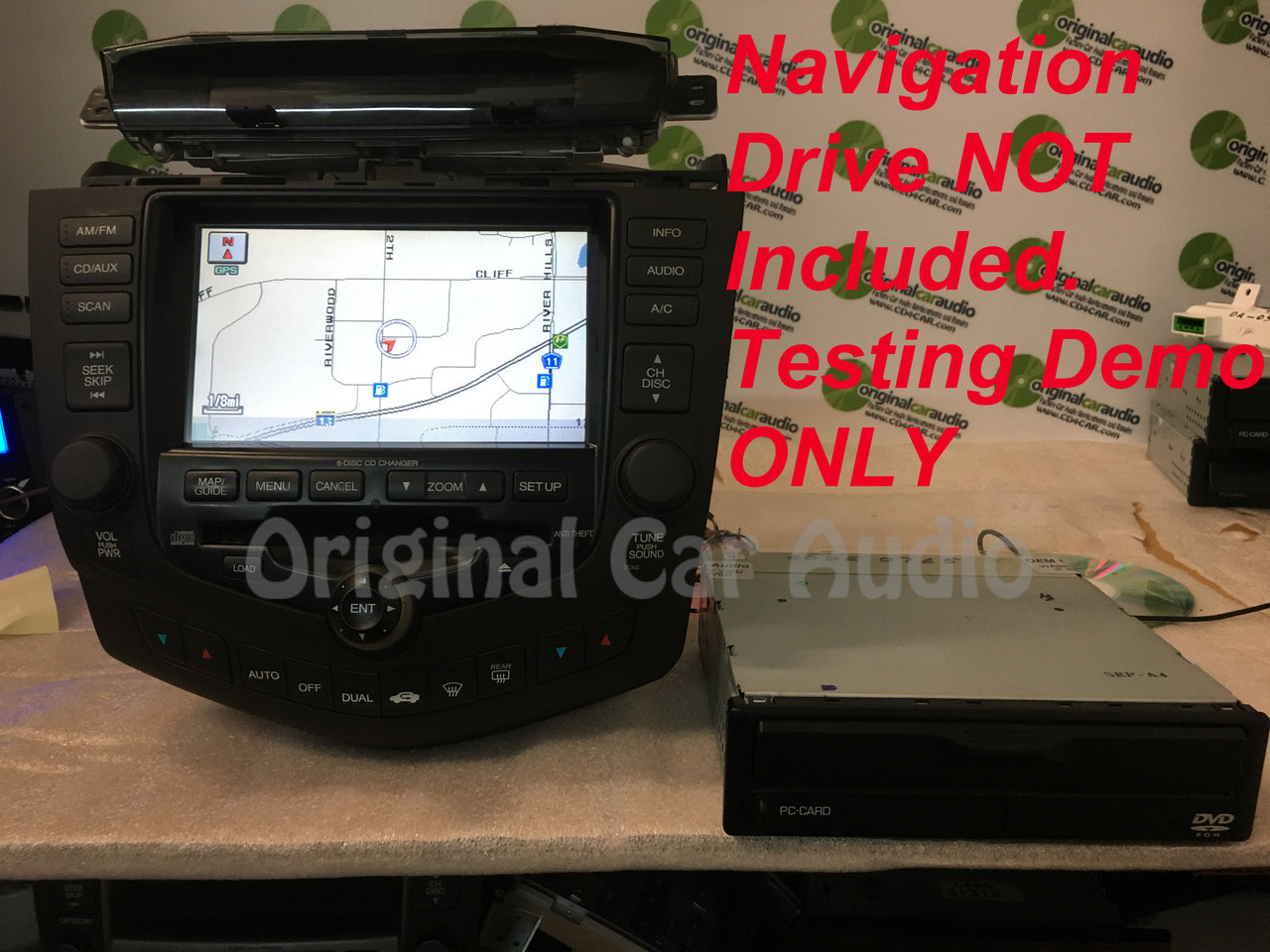 HONDA Accord Hybrid Navigation GPS System LCD Display Screen Monitor 6 Disc Changer CD Player 2CK2 2005 39051-SDR-A410-M1 39175SDRA41 39183SDRA41ZA