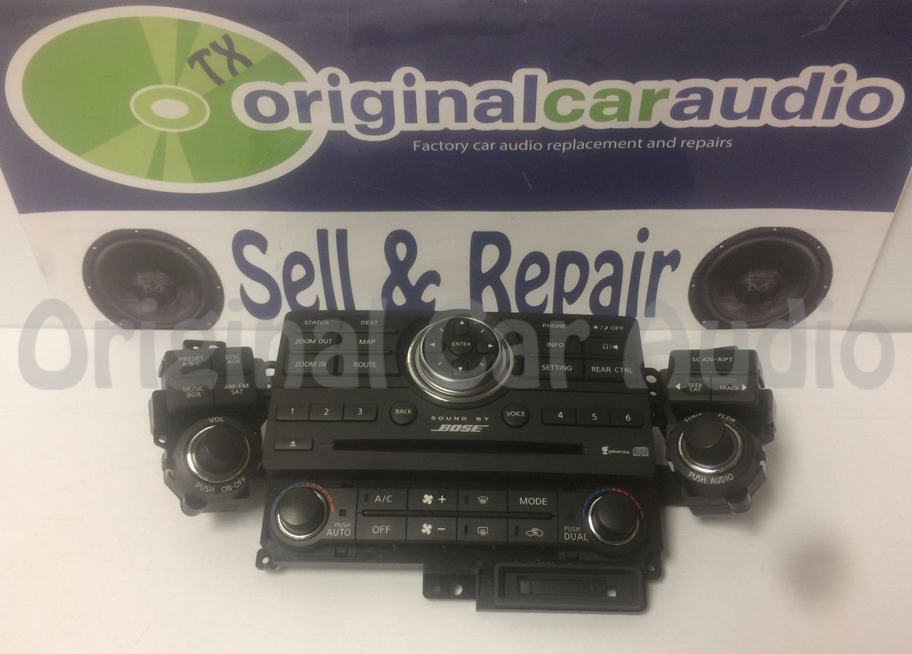2007 - 2015 Infiniti EX35 G37 Q60 OEM Navigation Radio Climate Control Panel
