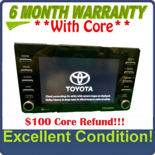 2020 - 2023 Toyota Tacoma Sienna OEM Entune 3.0 Base Multi Media AM FM SAT Bluetooth Radio Receiver Touch Screen