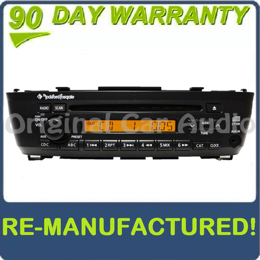 REMANUFACTERED 2000 - 2006 Nissan Sentra OEM AM FM ROCKFORD FOSGATE Radio Stereo Single CD Player AUX Remote Changer Controls 9 Speaker System