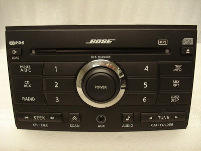 2007 2008 Nissan Maxima OEM Radio MP3 BOSE RDS SAT 6 Disc CD Changer